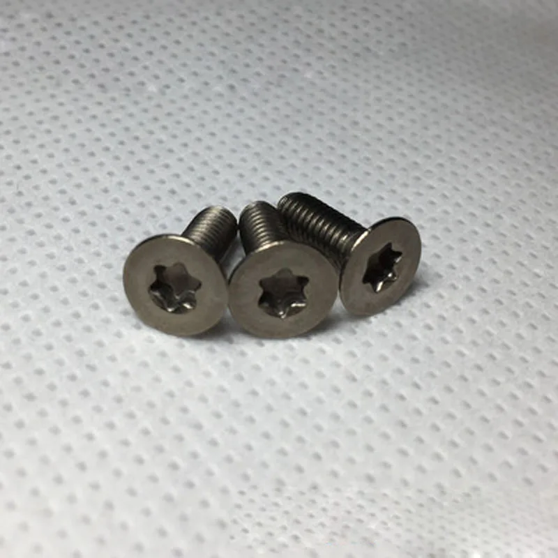 3 шт. Torx Винт M1.6 потайная головка болты GR2/TA2 чистый титан плоская Винты 3-6 мм длина |