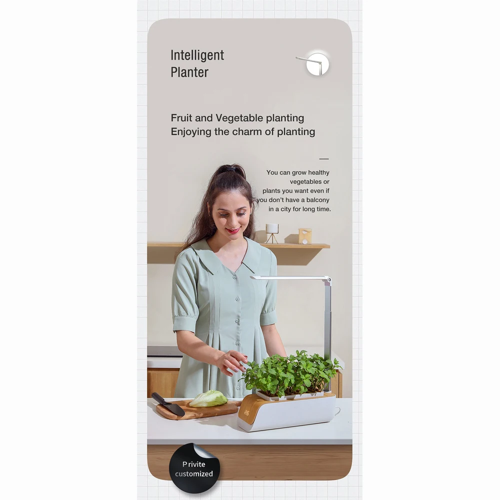 Indoor Herb Garden Starter Kit with Led Grow Light