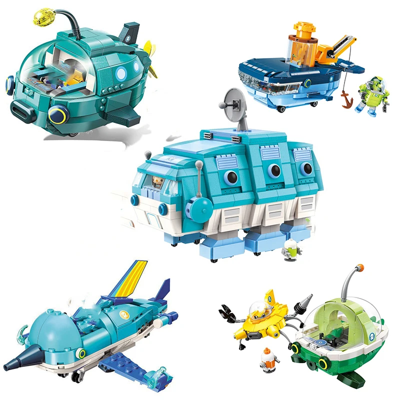 Детский конструктор Octonauts Octopus Kwazii игровой набор фигурки осьминогов сборка