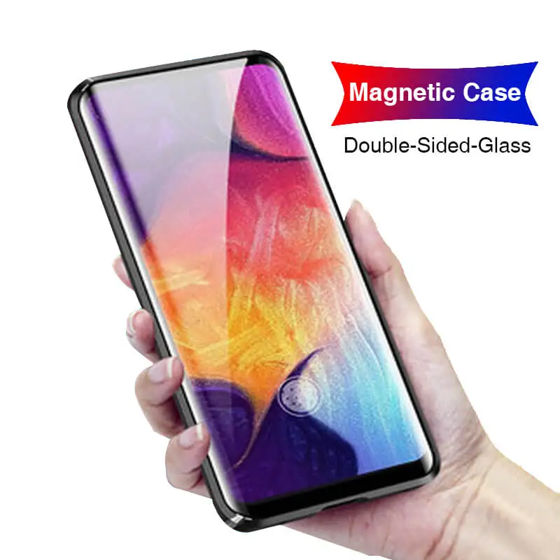 Магнитный адсорбционный чехол для телефона на samsung Galaxy A70 M30S A50 360 3D откидная жесткая задняя крышка для samsung M 30s A 50 чехол на магните