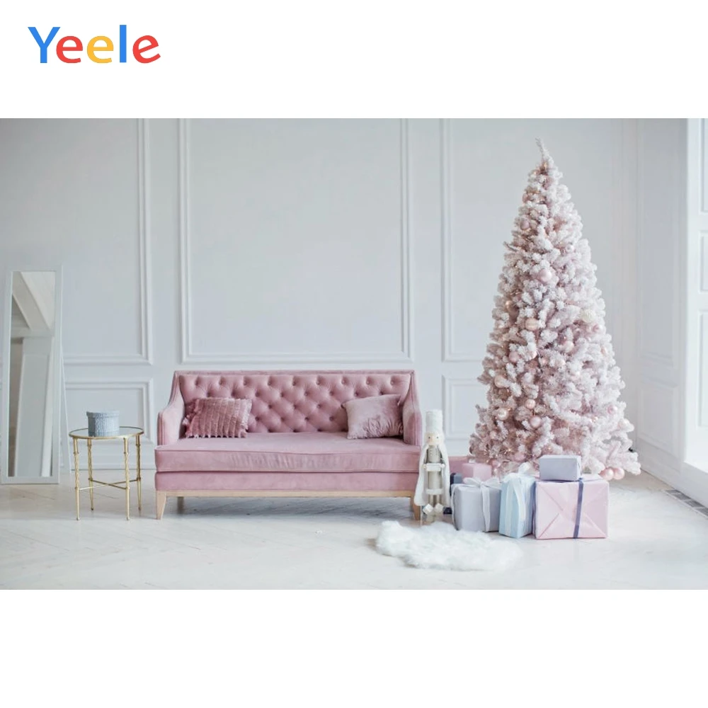 

Yeele Christmas Tree Sofa Gift Room White Backdrop Baby Portrait Vinyl Photography Background For Photo Studio Photophone Props