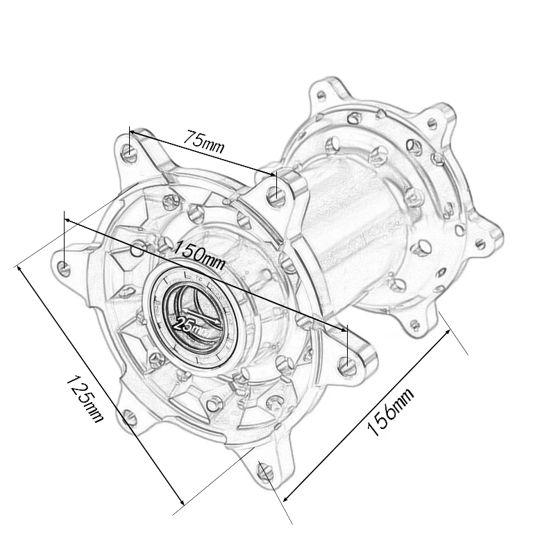 CNC Billet 36 Holes MX Front and Rear Wheels Hubs Set New For KTM 125-530 2003- 2004 2005 2006 2007 2008 2009 2010 2012 2013