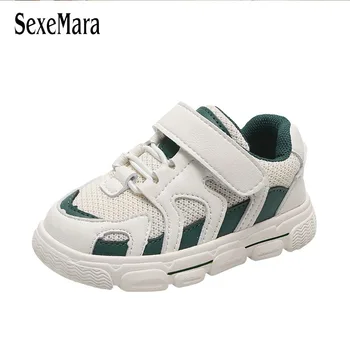 

Little Kids Sports Shoes for Newborns 2020 White Stripes Baby Toddler Sneaker Breathable Soft Mesh Infant Shoes Letters C12171