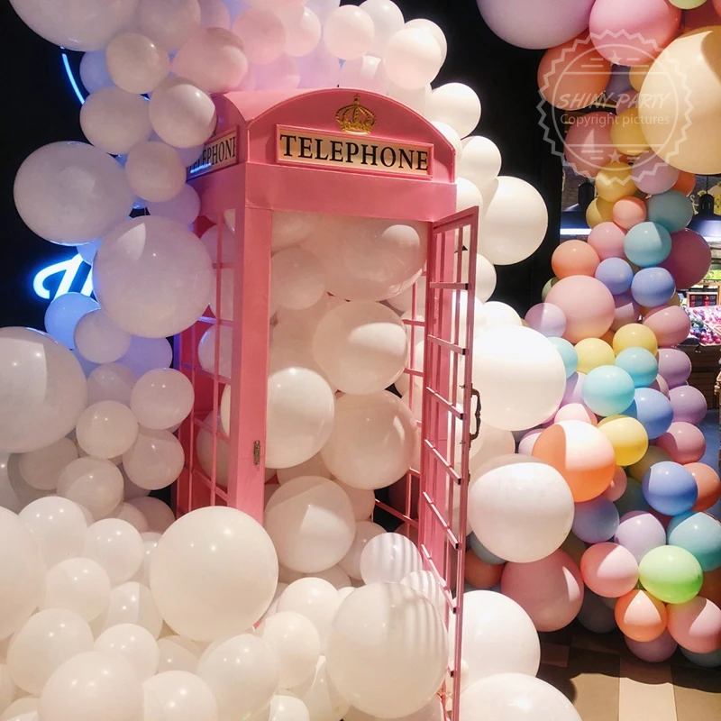 Big White Balloon 5 36inch Giant Pastel Balloons Wedding Boy Toy Round Helium Baloon Birthday Party Valentine S Day Venue Layout Ballons Accessories Aliexpress