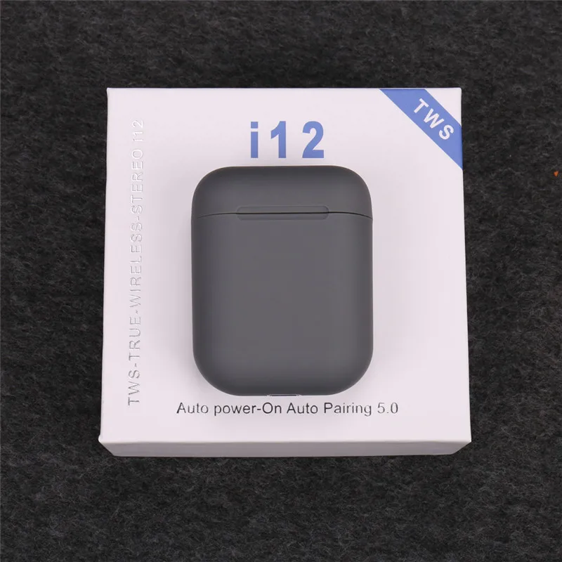 Inpods 12 наушники i7s i9s i11 i12 Tws беспроводные Bluetooth наушники гарнитура Прямая поставка - Цвет: Gray