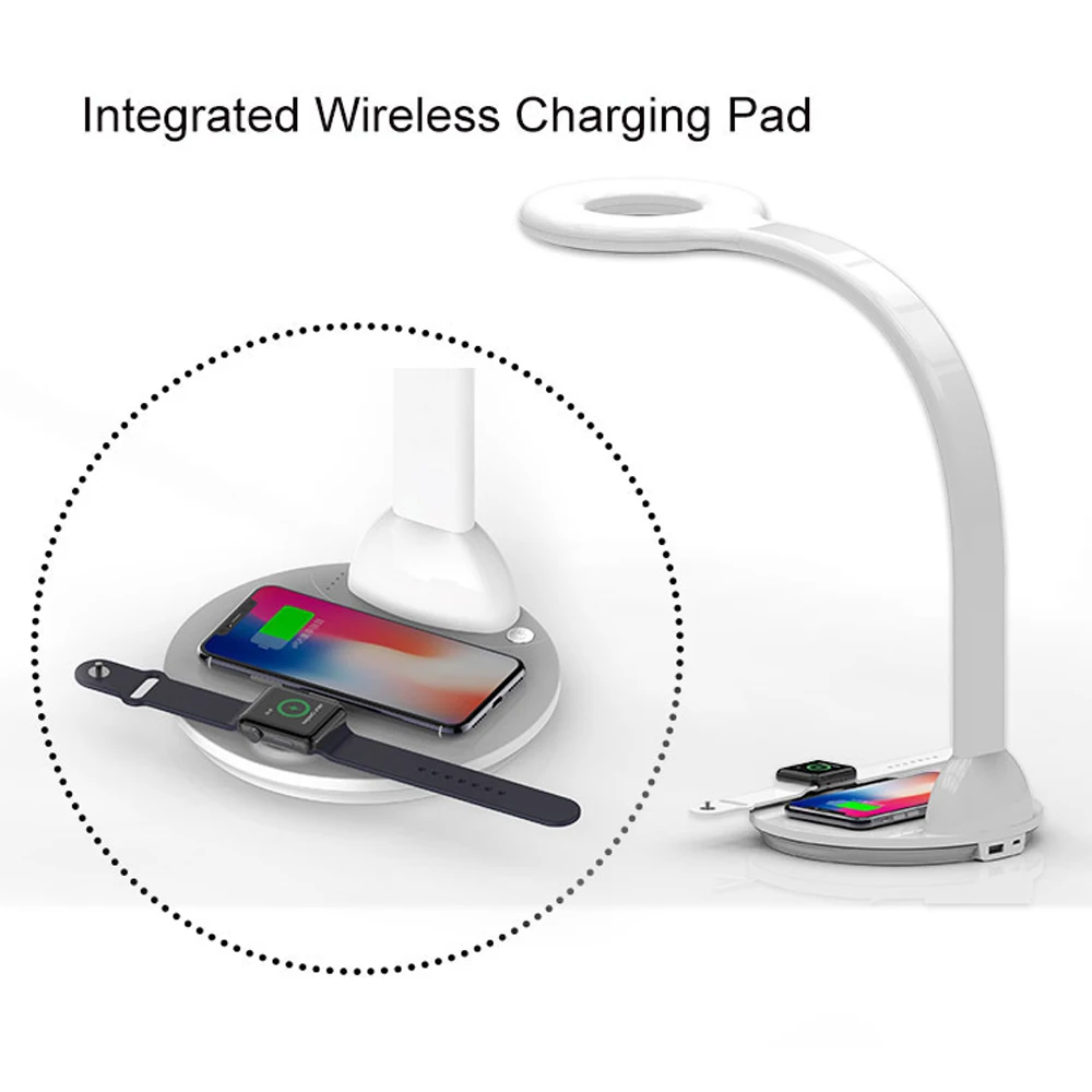 

Multifunctional Wireless Charger Eye Protection Desk Lamp For Iphone Iwatch And Reading Desk Lamp