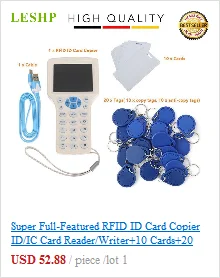 Ручной Дубликатор ключ 125 кГц RFID удостоверение личности ic копир писатель Дубликатор Программист считыватель матч записываемый EM4305 ID Брелоки метки