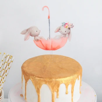 

Topper for cake "Rabbits in an umbrella"