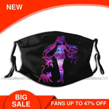 

Sailor Moon Mouth Face Mask Cosmic Guardian Sailor Moon Facial Mask Adult Lovely with 2 Filters Fashion Mask
