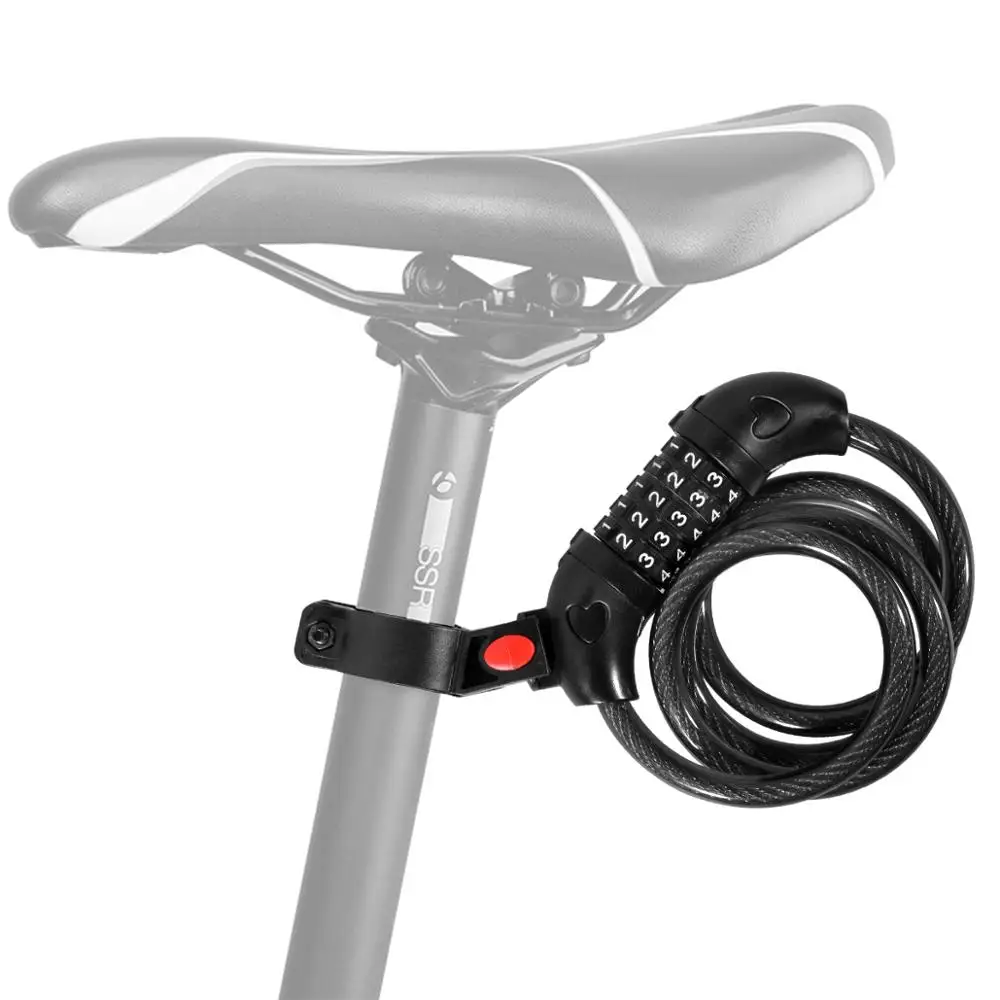 Mountain Bike Steel Security Cable Lock 