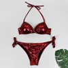 Metallic Fabric Bikini Swimwear 8