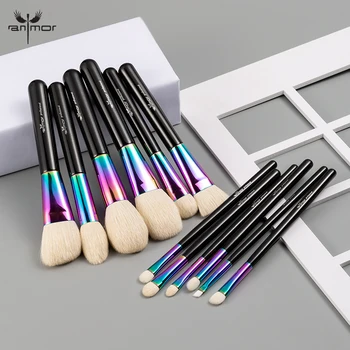

Anmor High Quality Makeup Brushes Set Luxurious Goat Hair 5/12 Pcs Facial Make Up Brush Professional Cosmetic Tools Maquillaje