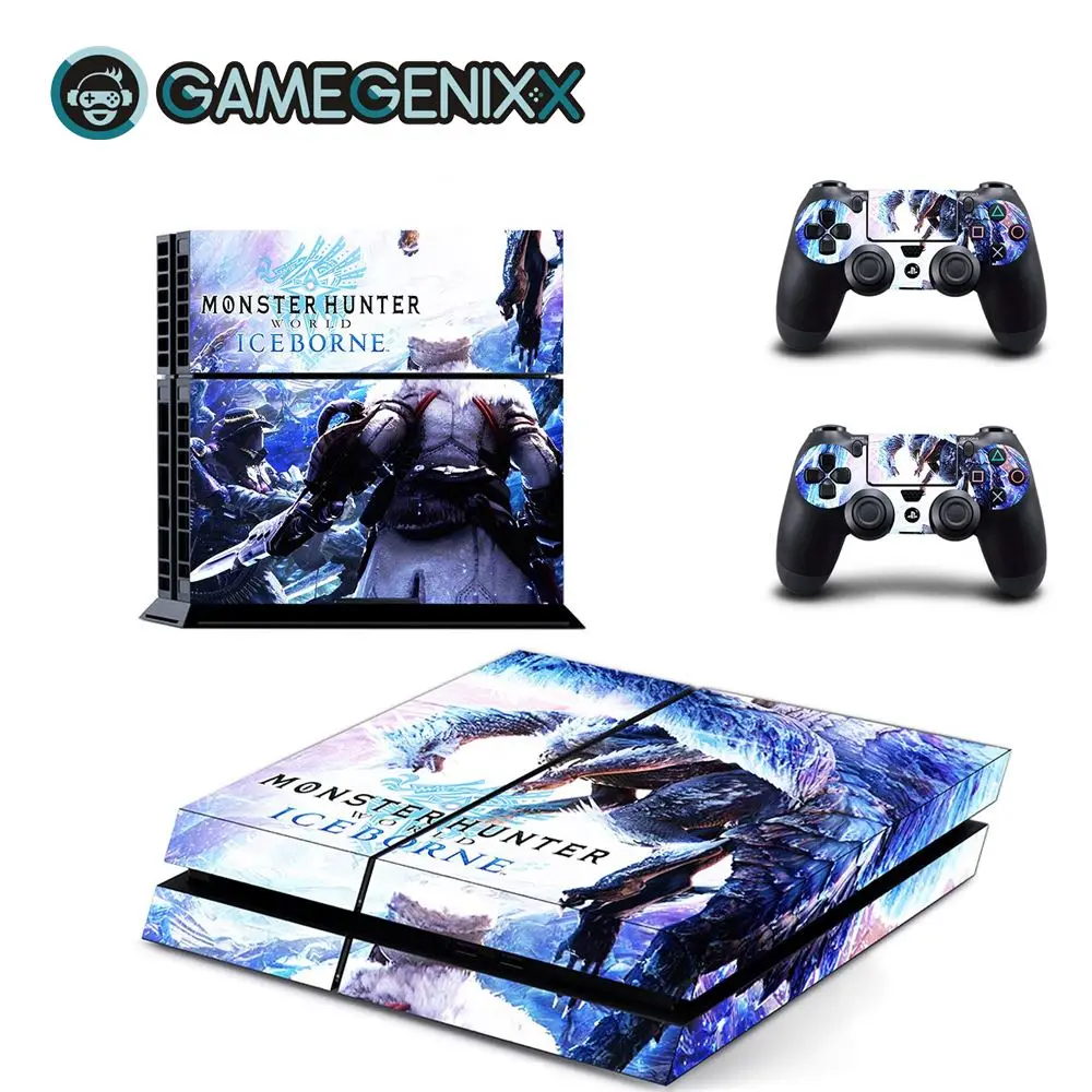 Monster Hunter Наклейка на кожу GAMEGENIXX защитный винил наклейка для консоли PS4 и 2 контроллера-Monster Hunter World - Цвет: Monster Hunter