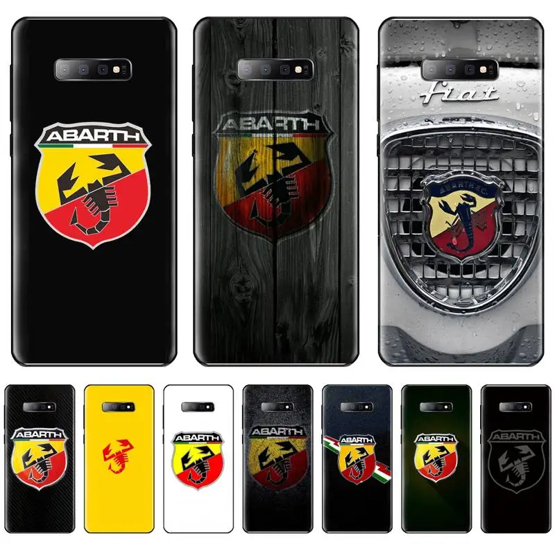 Итальянский спортивный автомобиль abarth logo Coque Shell чехол для телефона Samsung Galaxy S5 S6 S7