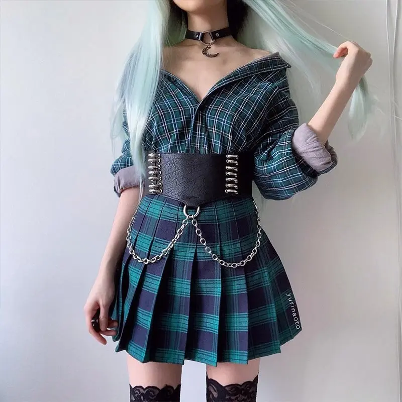

Women corset Belt Gothic Female PU Cummerbunds Pin Buckle Wide Waist Belts Ladies Goth Clothing Accessories Female Decoration