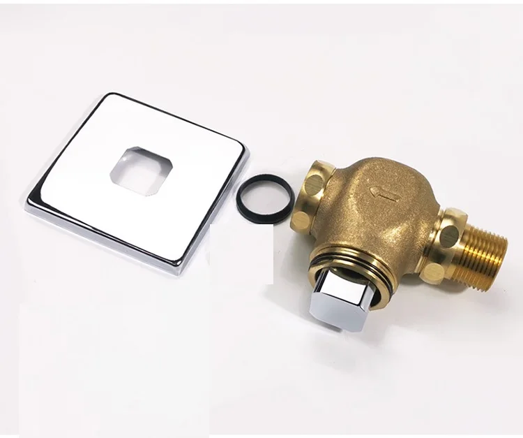 Description Picture 6 of itemToilet Flush Valve Manual WC Squat Pan Brass Valve Self-closing Flush Time-extended Press Type In-wall Delay Urinal Components