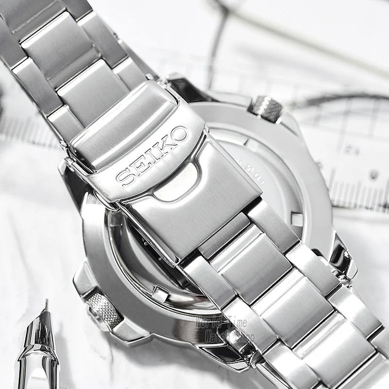 Часы seiko мужские с 5 автоматическими часами брендовые водонепроницаемые