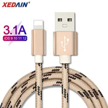 Телефонный usb-кабель для iphone Xs max Xr X 8 7 6 plus 6s 5 s plus ipad mini, кабель для быстрой зарядки, шнур для зарядки мобильного телефона