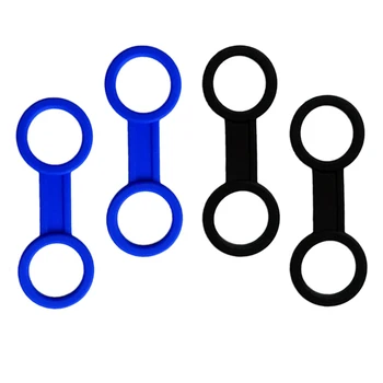 

4Pcs Scuba Diving Snorkeling Silicone Rubber Snorkel Mask Clip Keeper Holder