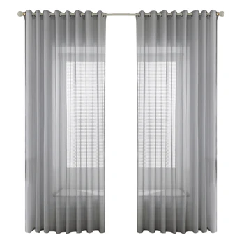 

Windows Tulle Curtains Drapes Modern Solid Tassel Living Room Bedroom Voile String Curtain Line Flash Shiny Color Sheer