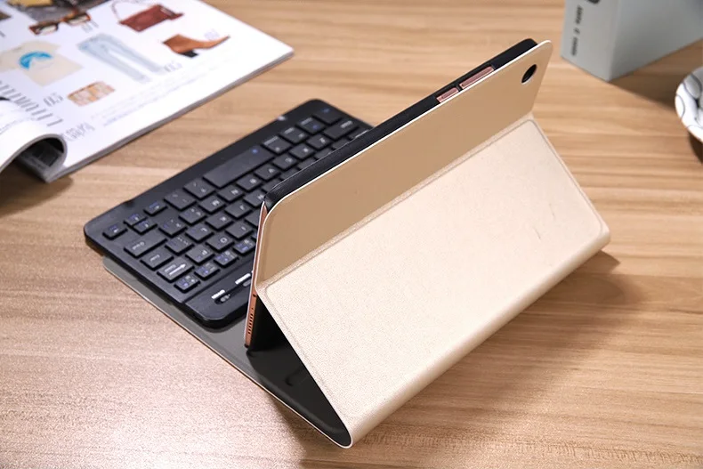 Беспроводной чехол с клавиатурой Bluetooth для Xiaomi Mi Pad 4 Plus 10,1, съемный чехол из искусственной кожи для Xiaomi Pad 4 Plus, чехол