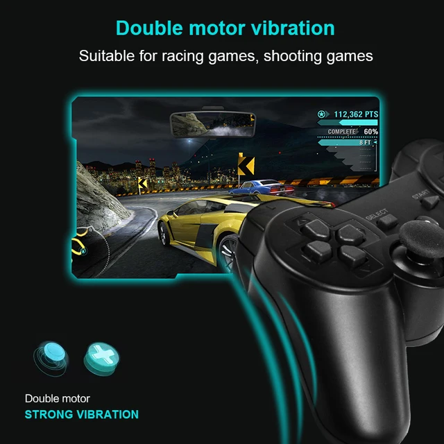 2.4G Wireless Game Controller For PS2/PS3  Remote Gamepad For Android Phone/TV Box/Smart TV Joystick Vibration Gamepad For PC 3