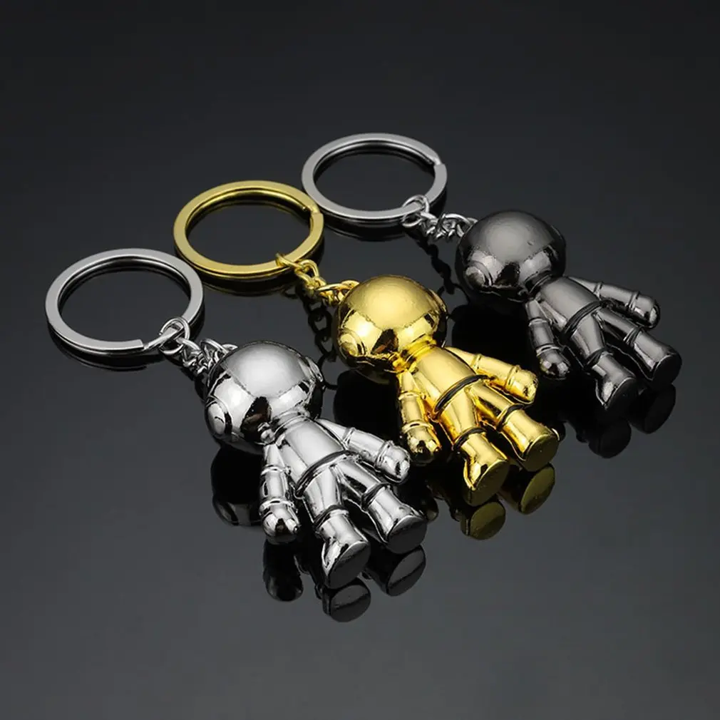 3D Metal Astronaut Keyring Unique Spaceman Keychain Keyring For