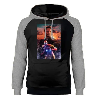 

Avengers Endgame Iron Man Tony Stark Sweatshirts Hoodies Raglan Men Hooded Sweatshirt Winter Autumn Superhero Hoodie Sportswear