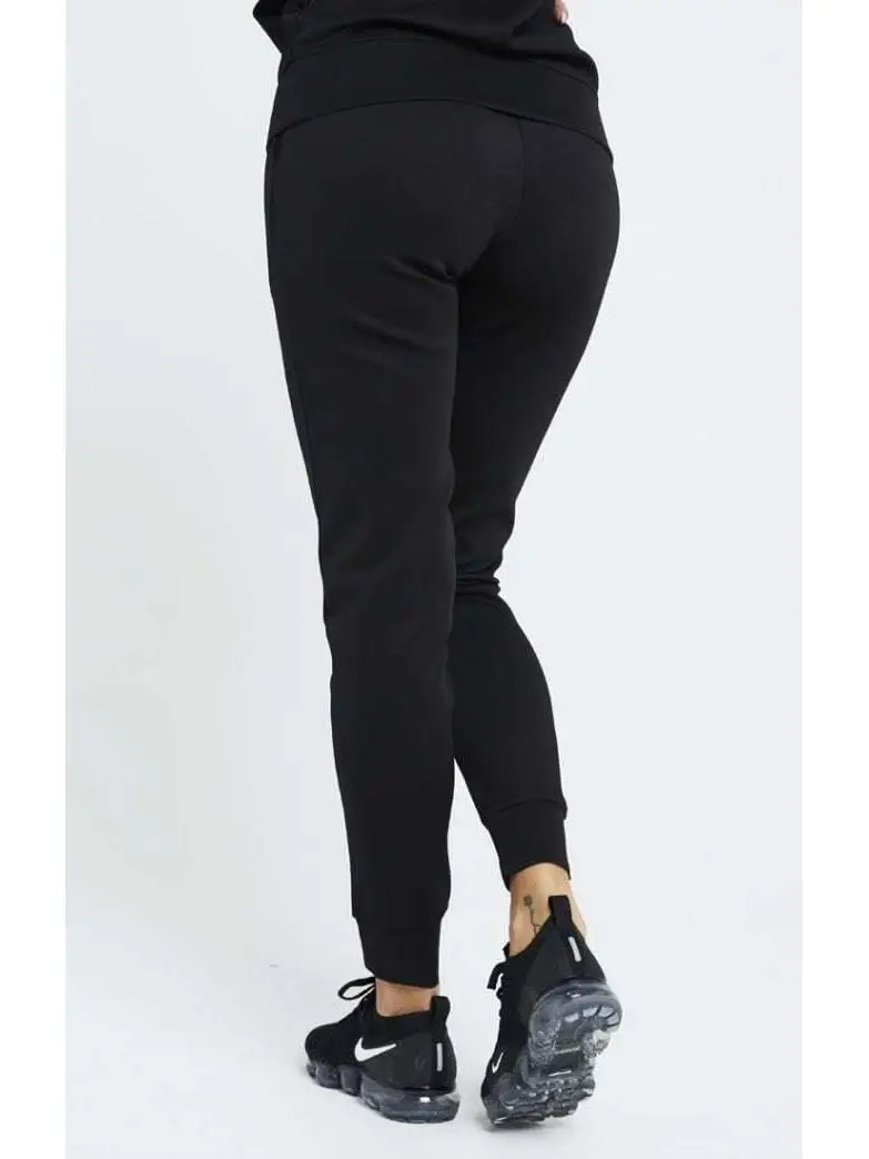 SikSilk Poly Jogger черные женские спортивные штаны|Брюки |
