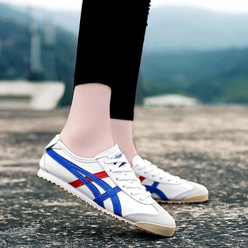 

43Size/Tiger Brand Women Casual Shoes Breathable Running Shoes Women's Red Sneakers Fashion Canvas Shoes Comfort Driving Shoes