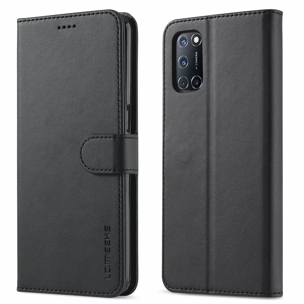 Lederen hoesje voor OPPO F19 Pro Plus A94 A92S A92 A74 A72 A53S A53 A52 A33 A32 A11X A11 A9 A5 Realme C25 C21 C20 C3 C15 C1_voghion.com