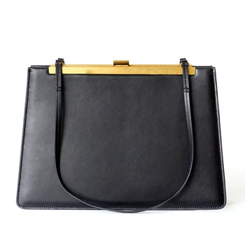 

2018 new 100-pack leather bag stylish simple large-capacity handbag clip tote bag lykj-yx