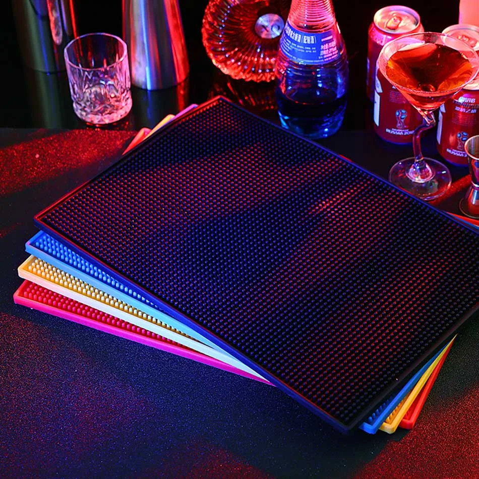 MICCK резиновый коврик для бара сверхмощный домашний бар Коктейльные инструменты для барменов бар коврик черный Противоскользящий подставка пивной бар обслуживание