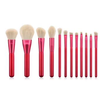 

12PCS Matte Makeup Brushes Set Wood Handle Make Up Brush Soft Synthetic Collection Kit Powder Contour Eyeshadow Eyebrow Brushes