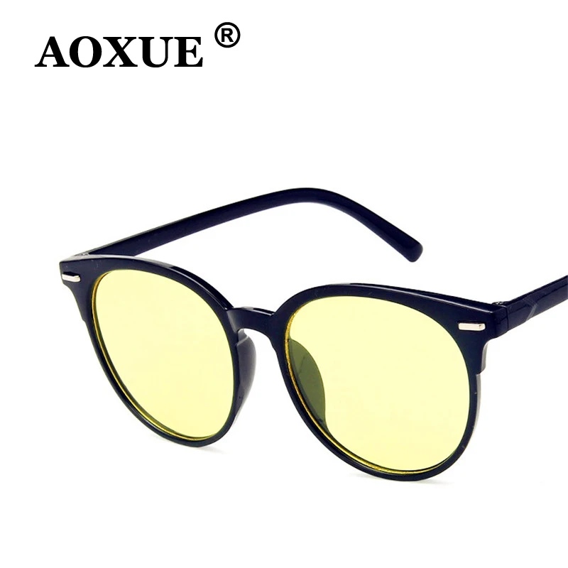 AOXUE новые винтажные Круглые Солнцезащитные очки женские 2019 Брендовые ретро
