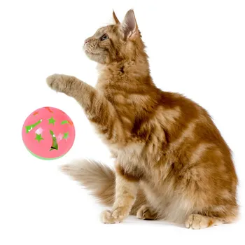 

10 Pcs/lot Noise Maker Insert Dog Toy Rattle Ball Interactive Toy 4CM Multicolored Pet Baby Squeakers