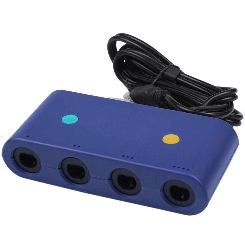 For Gamecube Controller Adapter For Nintendo Switch Wii U Pc 4 Ports With Turbo And Home Button Mode No Driver Parts Accessories Aliexpress