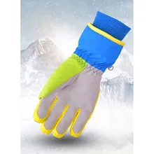 Зимние теплые перчатки для сноубординга, лыжные перчатки для мужчин, женщин, детей, зимние варежки, водонепроницаемые дышащие перчатки для катания на лыжах, S/M/L/XL