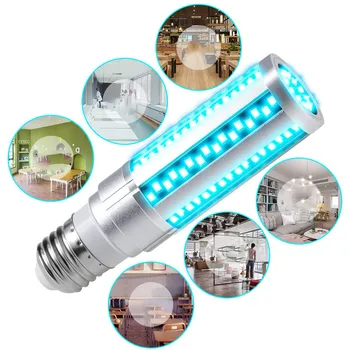 

LED UV Light Ultraviolet Lamp 15/20W Corn Bulb for Home Bedroom Travel Office Cleaning LKS99