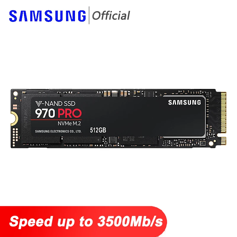 SAMSUNG SSD жесткий диск 1 ТБ V NAND 970 RPO NVMe M.2 внутренний 512 ГБ твердотельный PCIe 3 0x4 для ПК |