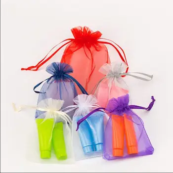 

100pcs Packaging Pouches bag organza organza jewelry bag organza pouch bag organza shampoo bag