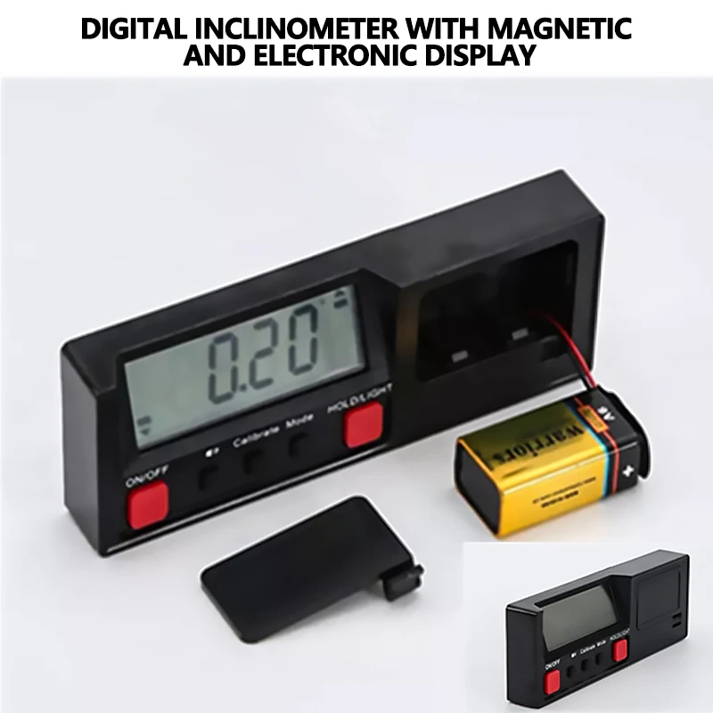 

Magnetic Electronic Digital Display Inclinometer Angle Ruler Level Gauge Protractor Inclinometer Digital Caliper without Battery