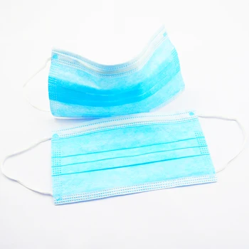 

Factory Supply Protective Mask Breathing Protection Face Mask -3 layer non-woven with earloop wholesale