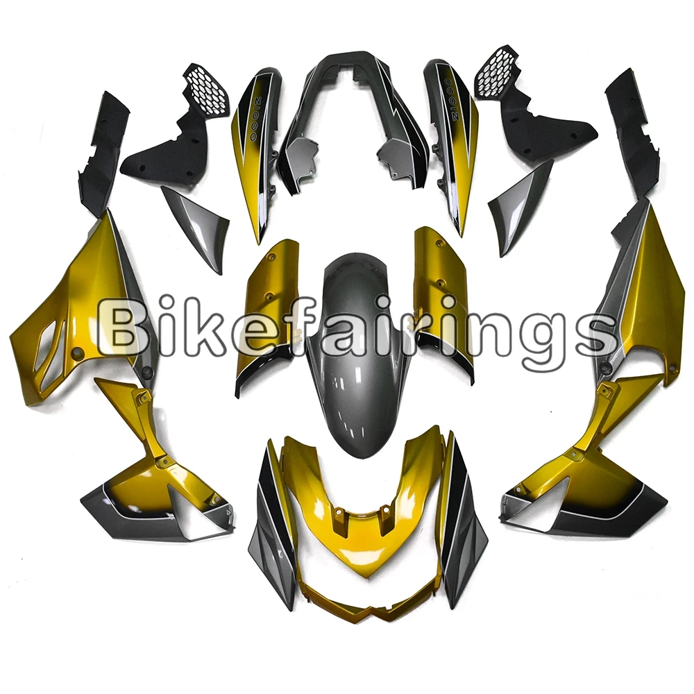 Комплект обтекателя золотого и серебряного цвета для Kawasaki Z1000 2010 2011 2012 2013 11 12 13 ABS