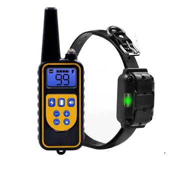 

Electric Dog Training Collar Waterproof Rechargeable Dog Collar With Remote Control Receiver Pet Training Collar