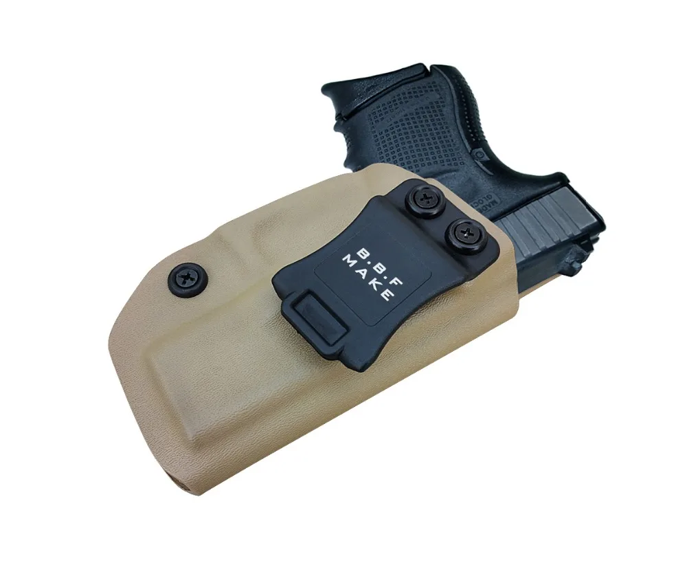 Bbf сделать доски Тактический KYDEX кобура Glock 19 17 25 26 27 28 43 22 23 31 32 Внутри Скрытого Ношения кейс для пистолета аксессуары