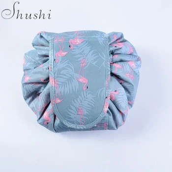 

Shushi Animal Flamingo Pillow Cosmetic Bag Drawstring Makeup Case Women Travel Make Up Organizer Storage Pouch Toiletry Case