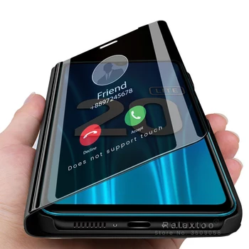 

honor 20lite case smart mirror flip cover case for huawei honor 20 lite light 2020 mar-lx1h 6.15'' phone stand coque xonor honer