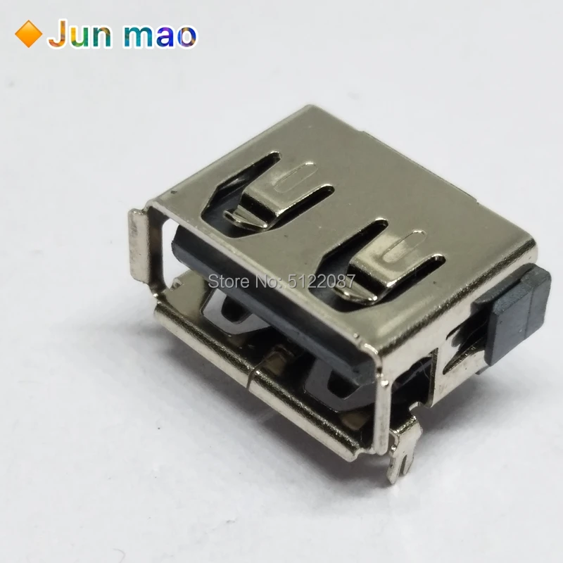 10 шт. ноутбук 2 0 USB разъем Sockect обычно используется 90 градусов AF Тип 4 DIP ноги длина =