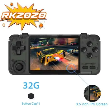 

RK2020 Retro Game Console Handheld Portable Game Host Machine 3.5Inch IPS Screen T3LB